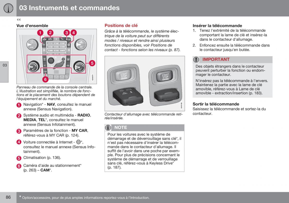 Volvo XC70 Cross Country II 2 manuel du proprietaire / page 88