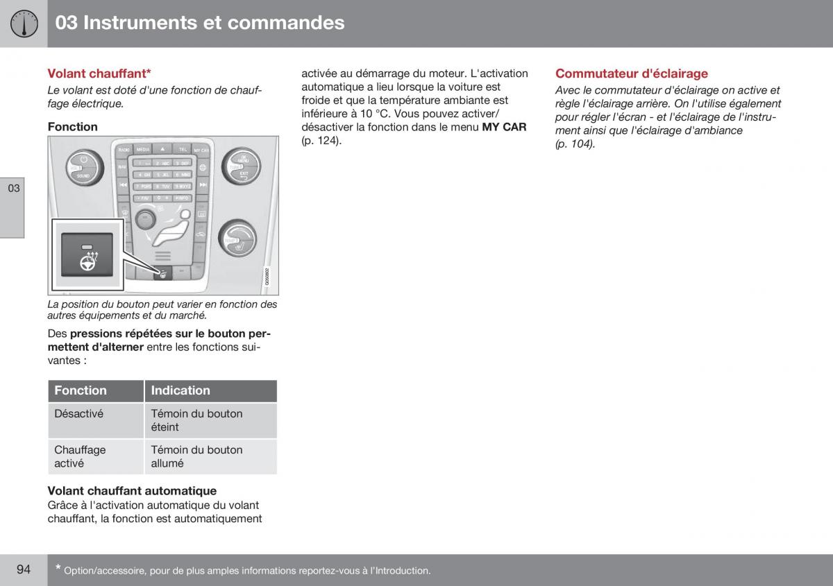 Volvo XC70 Cross Country II 2 manuel du proprietaire / page 96