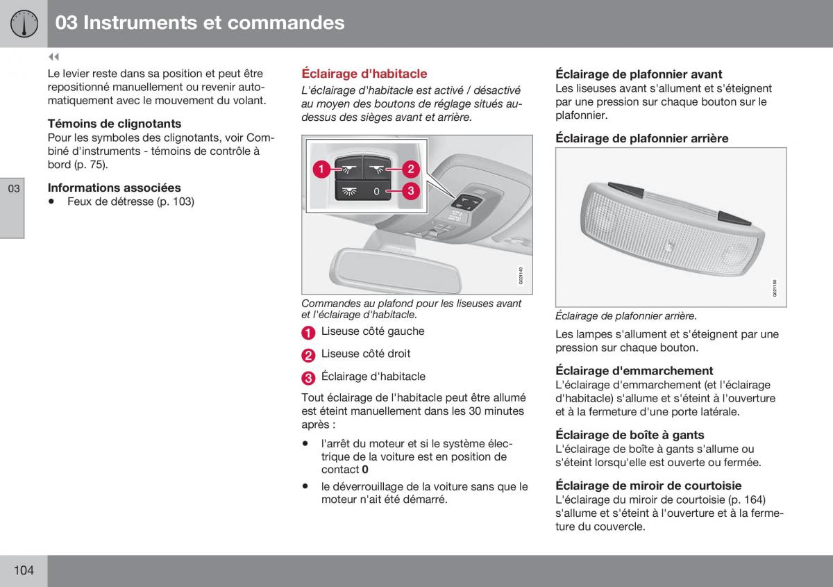 Volvo XC70 Cross Country II 2 manuel du proprietaire / page 106