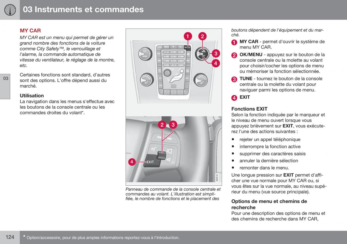 Volvo XC70 Cross Country II 2 manuel du proprietaire / page 126