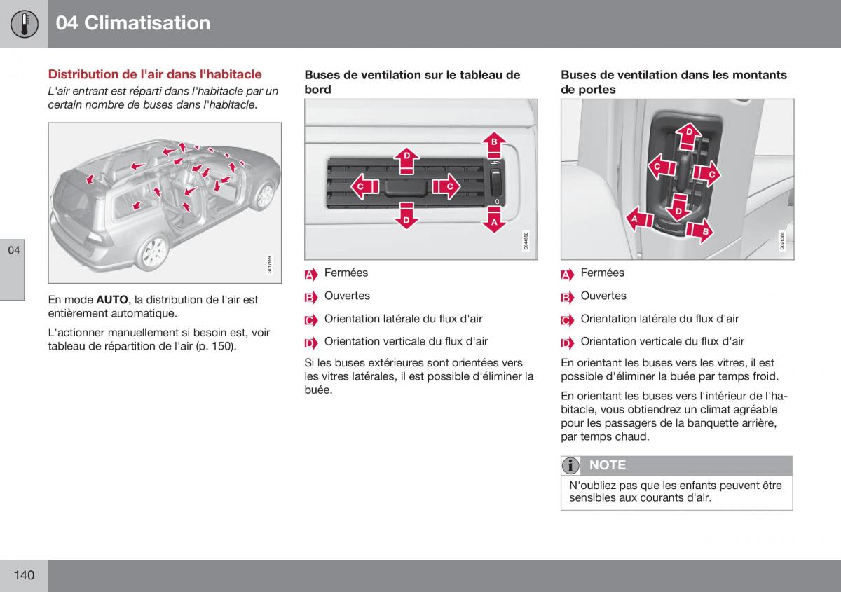 Volvo XC70 Cross Country II 2 manuel du proprietaire / page 142