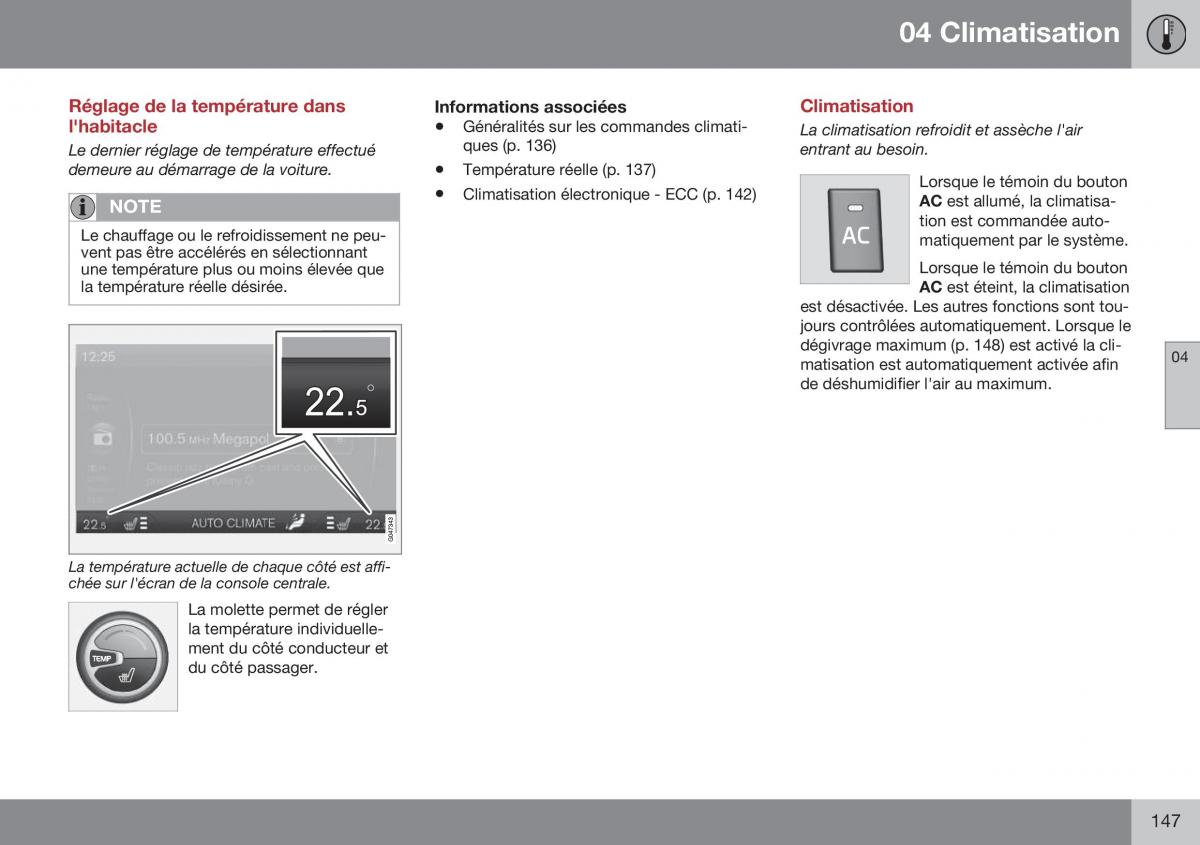 Volvo XC70 Cross Country II 2 manuel du proprietaire / page 149