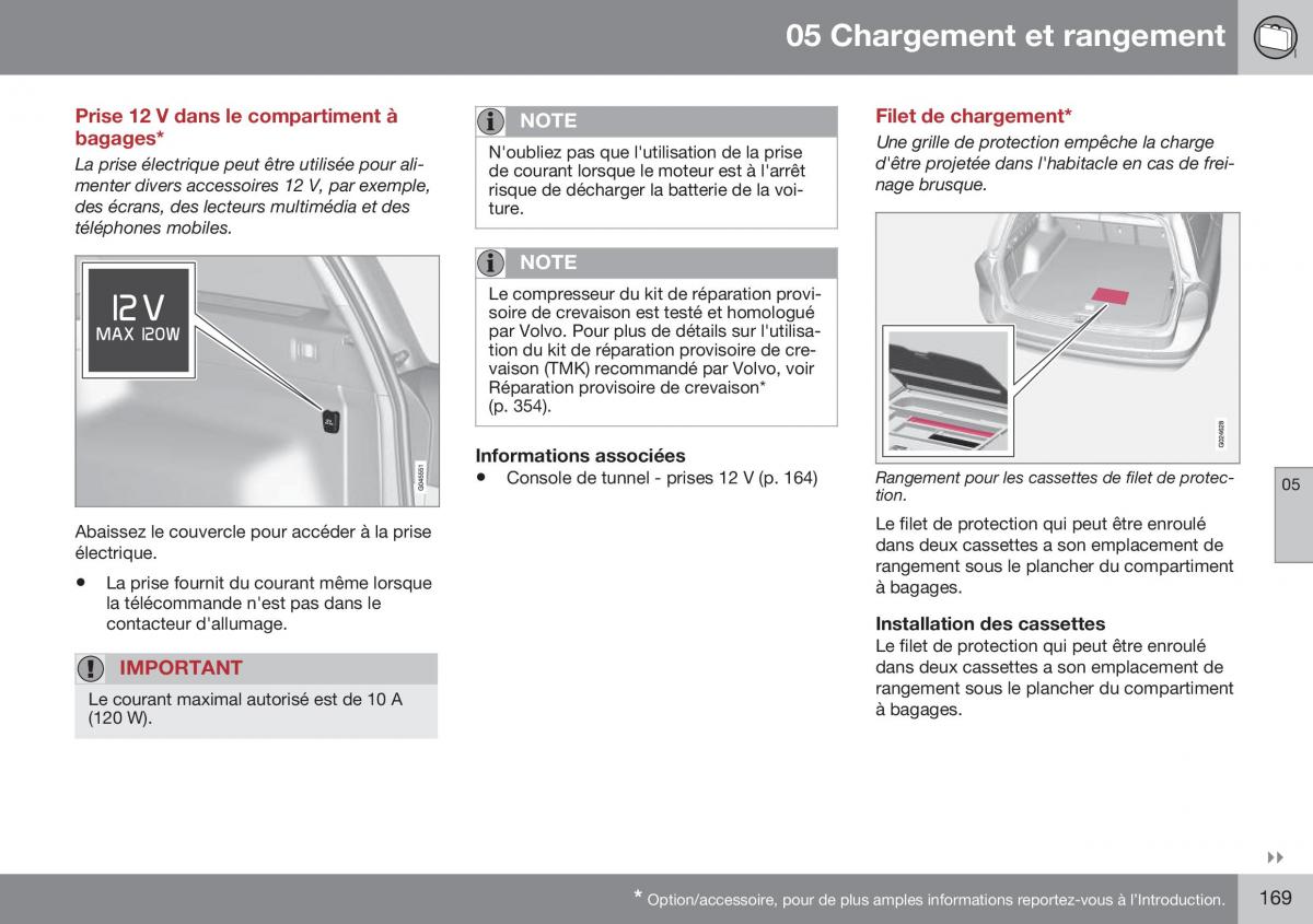 Volvo XC70 Cross Country II 2 manuel du proprietaire / page 171