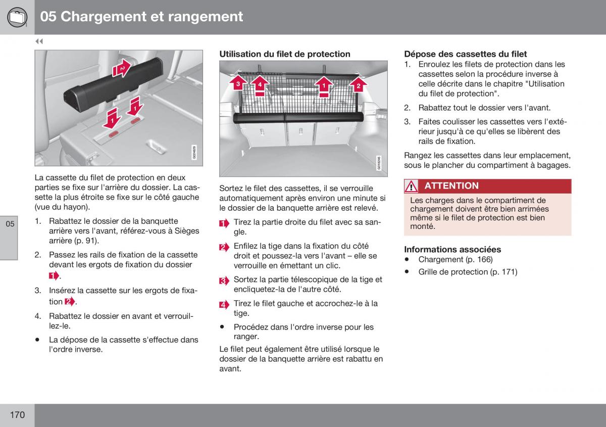 Volvo XC70 Cross Country II 2 manuel du proprietaire / page 172