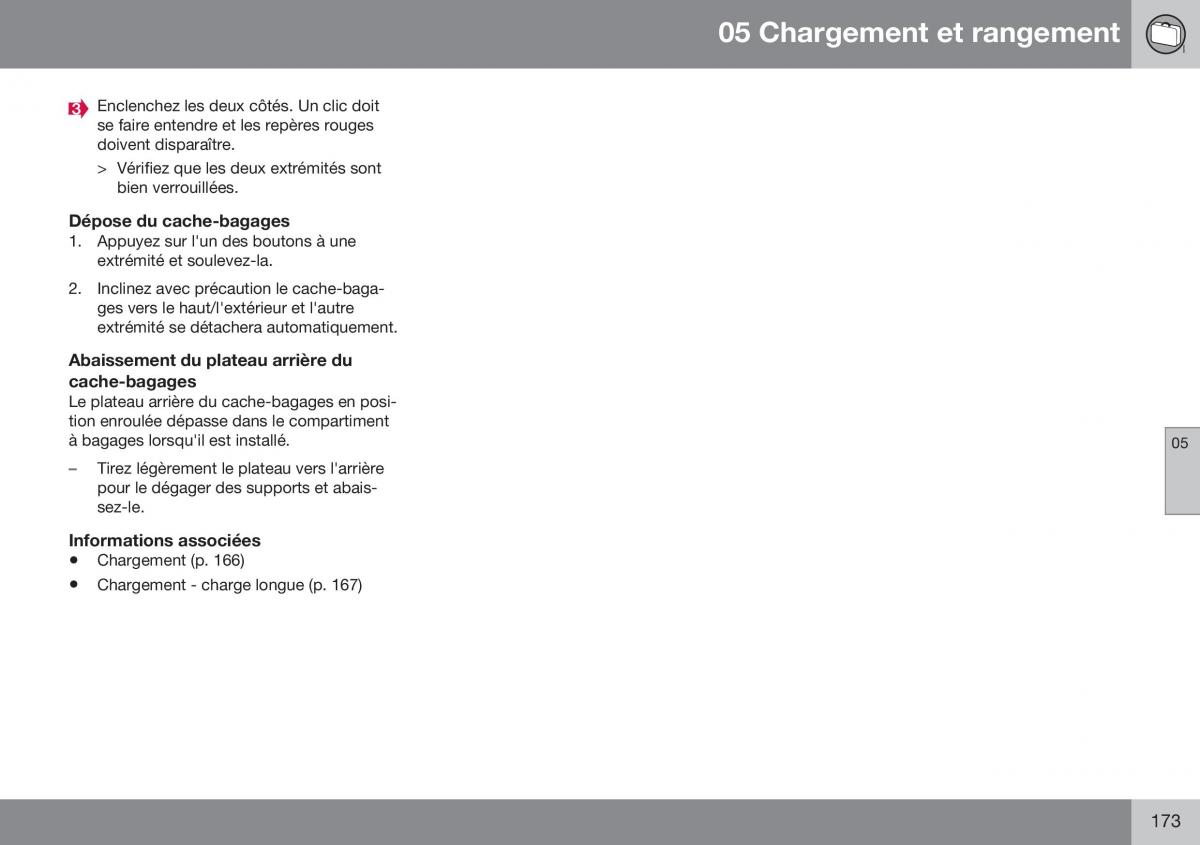 Volvo XC70 Cross Country II 2 manuel du proprietaire / page 175