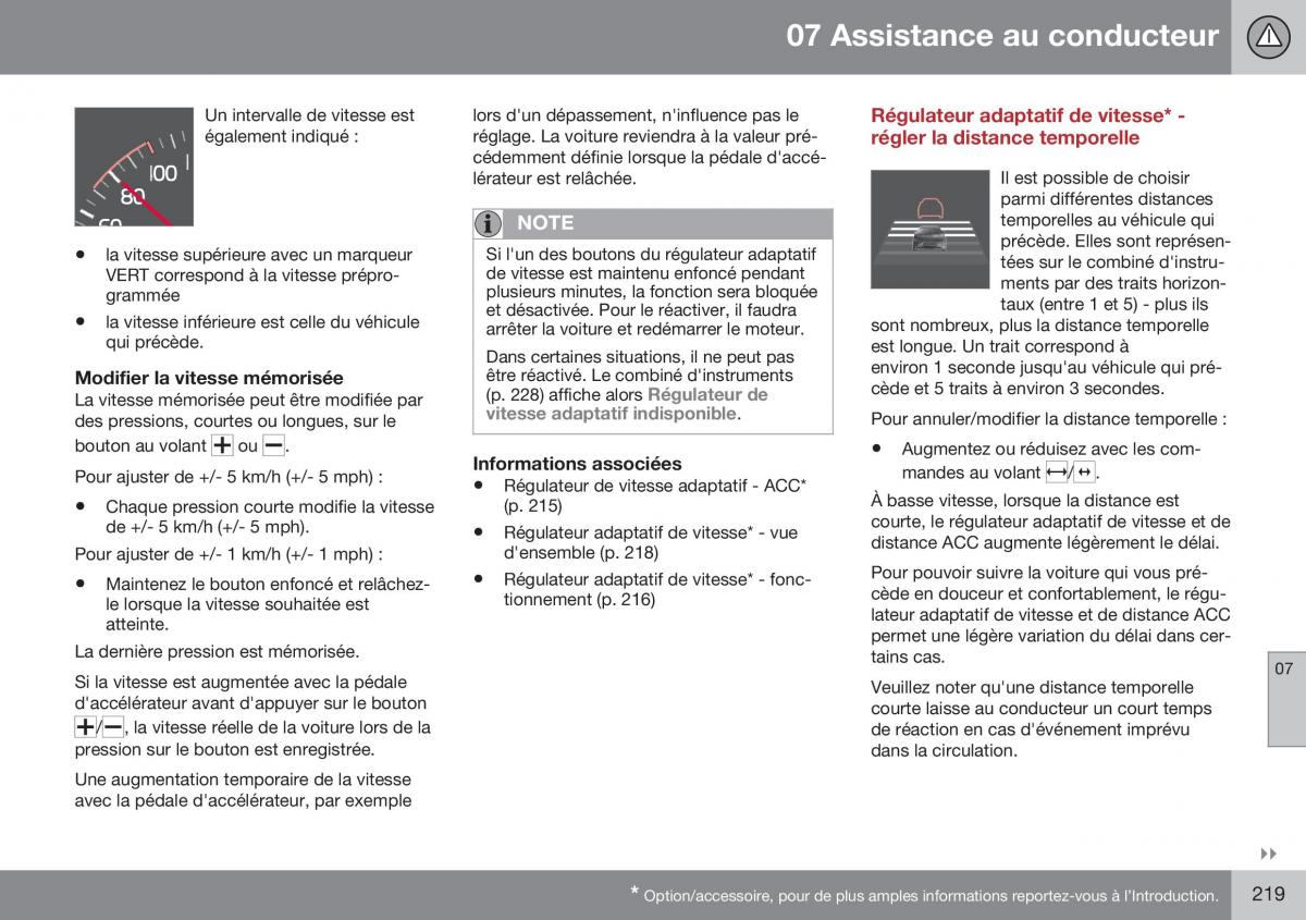 Volvo XC70 Cross Country II 2 manuel du proprietaire / page 221