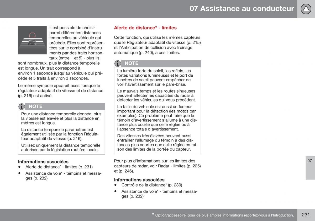 Volvo XC70 Cross Country II 2 manuel du proprietaire / page 233