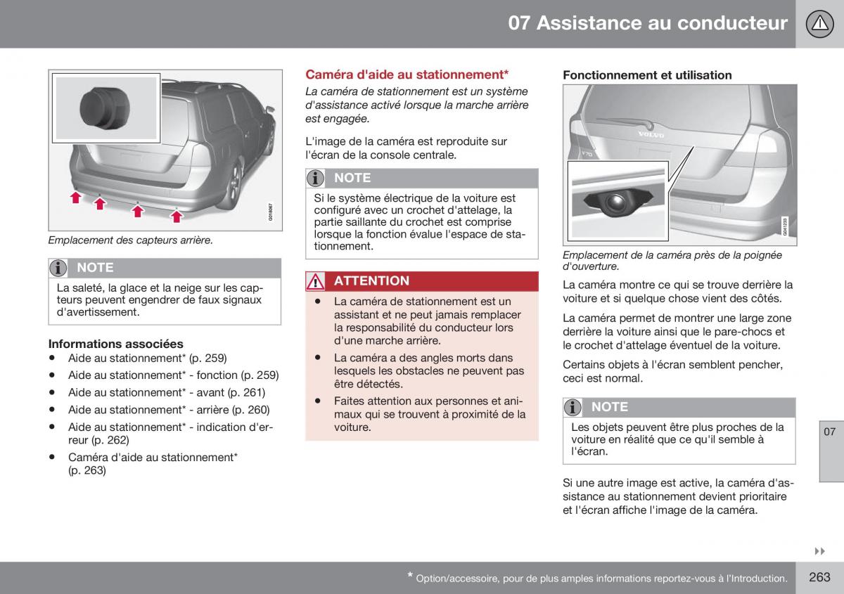 Volvo XC70 Cross Country II 2 manuel du proprietaire / page 265