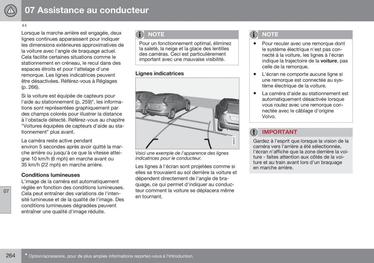 Volvo XC70 Cross Country II 2 manuel du proprietaire / page 266