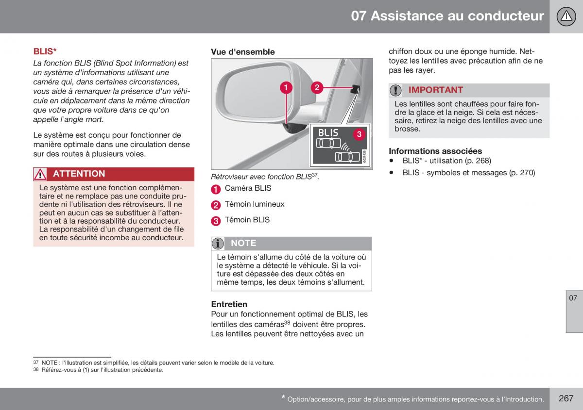 Volvo XC70 Cross Country II 2 manuel du proprietaire / page 269