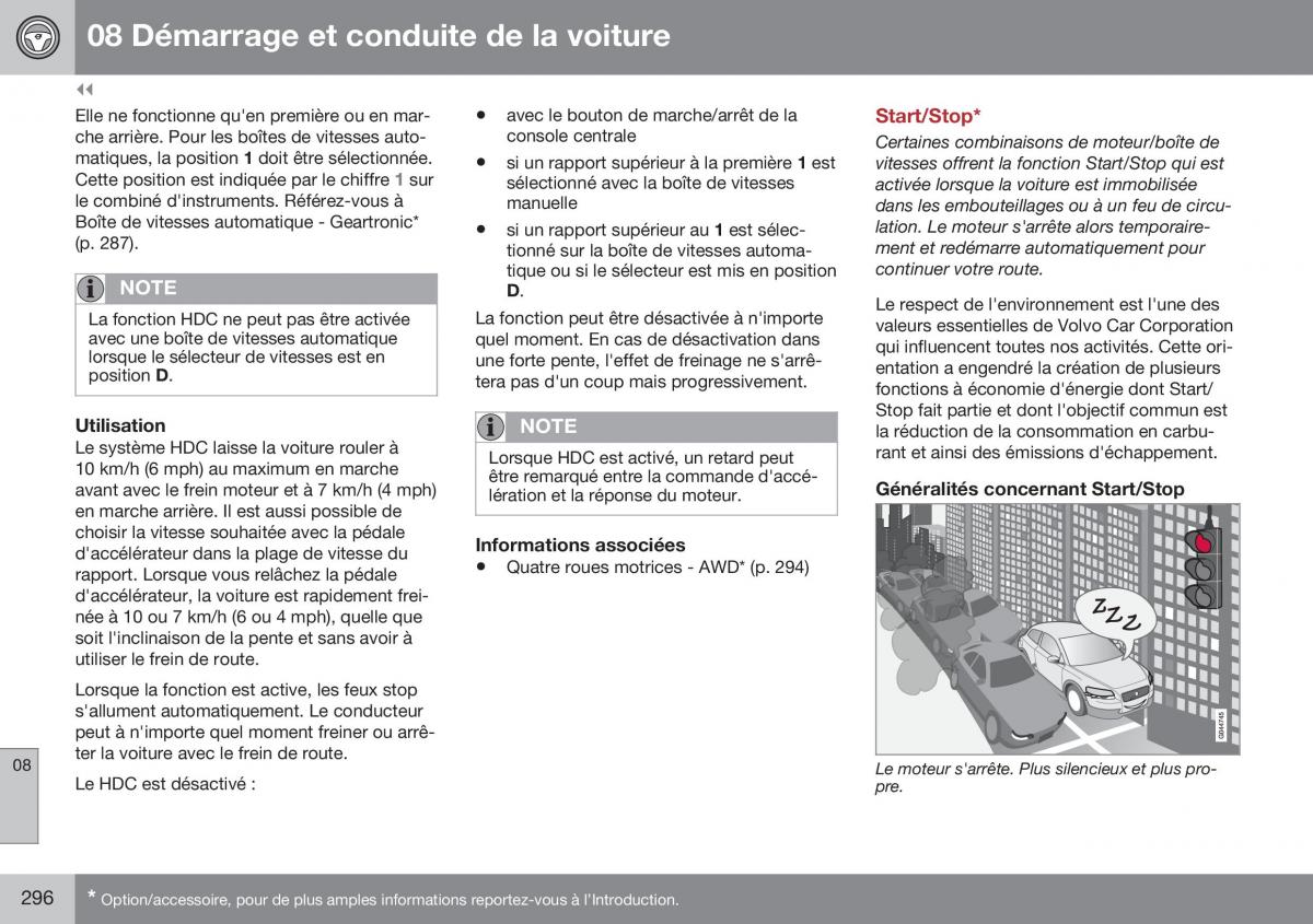 Volvo XC70 Cross Country II 2 manuel du proprietaire / page 298