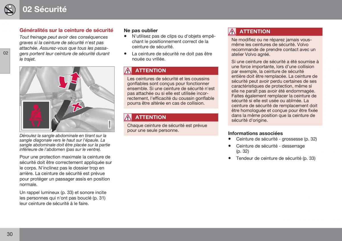 Volvo XC70 Cross Country II 2 manuel du proprietaire / page 32