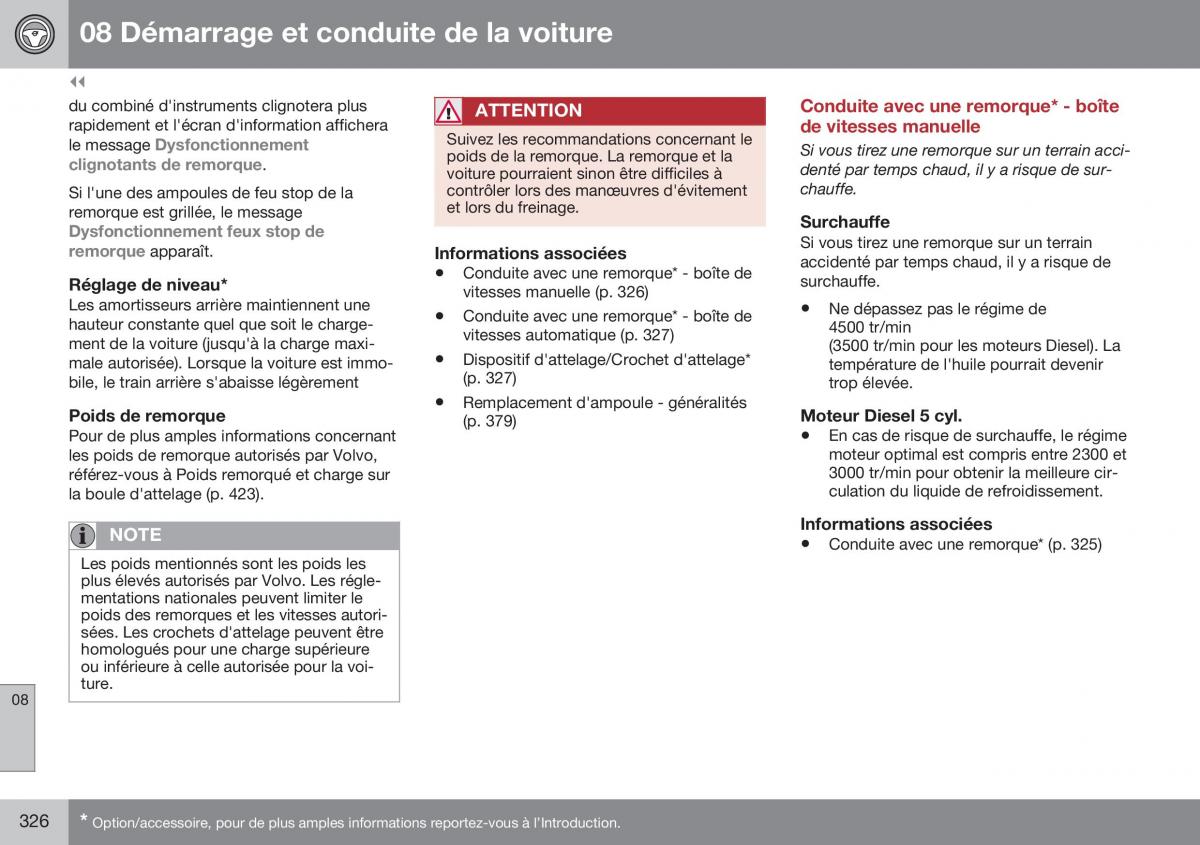 Volvo XC70 Cross Country II 2 manuel du proprietaire / page 328