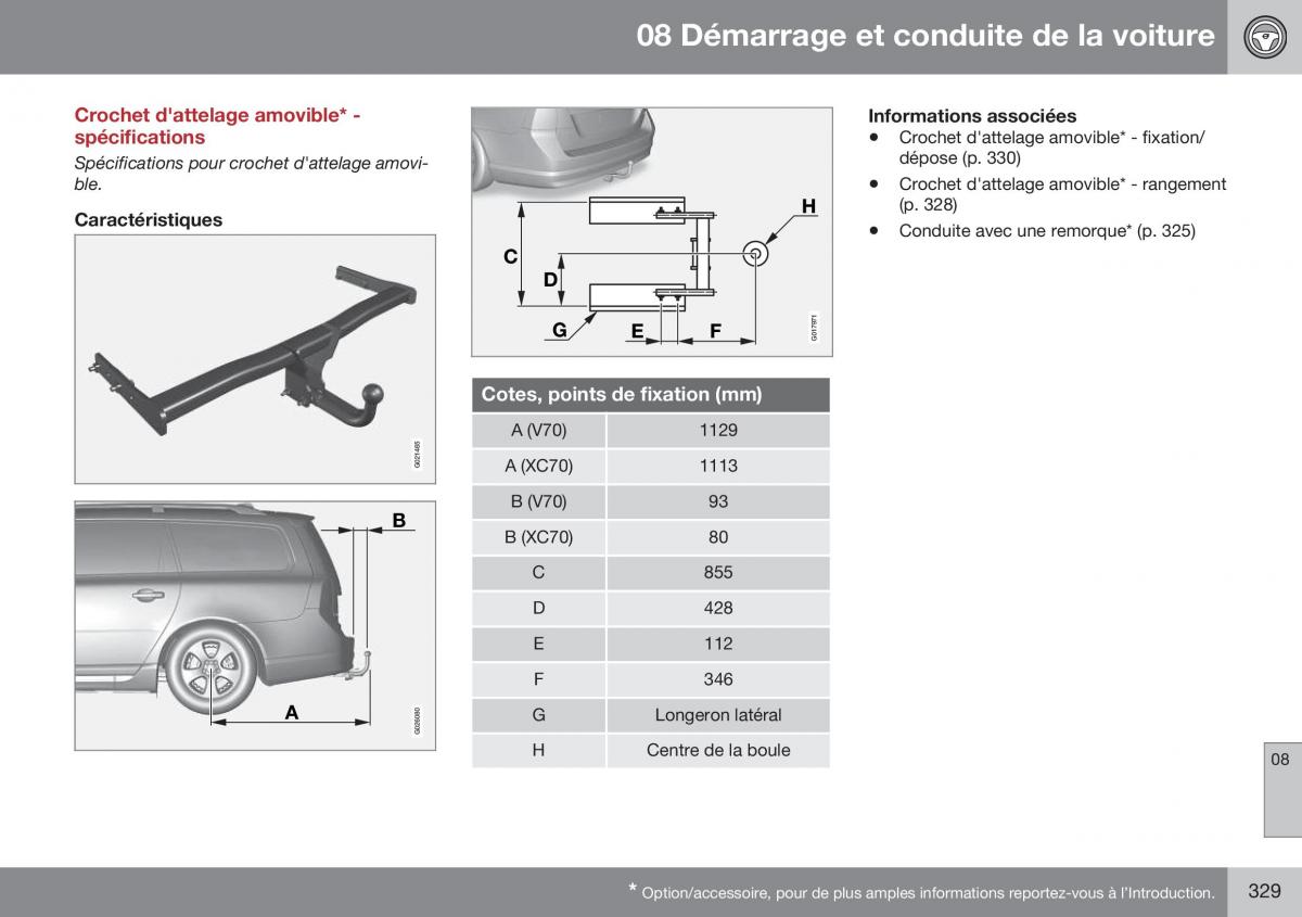 Volvo XC70 Cross Country II 2 manuel du proprietaire / page 331