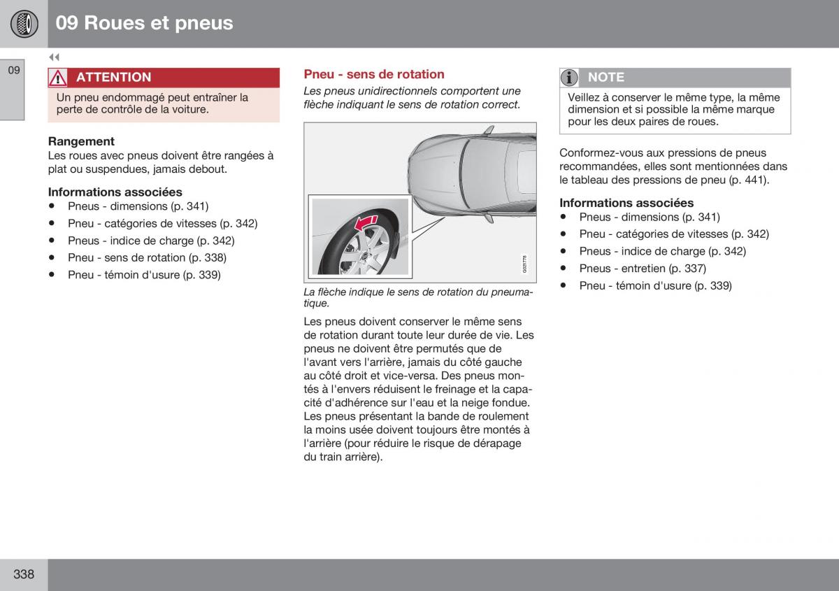 Volvo XC70 Cross Country II 2 manuel du proprietaire / page 340