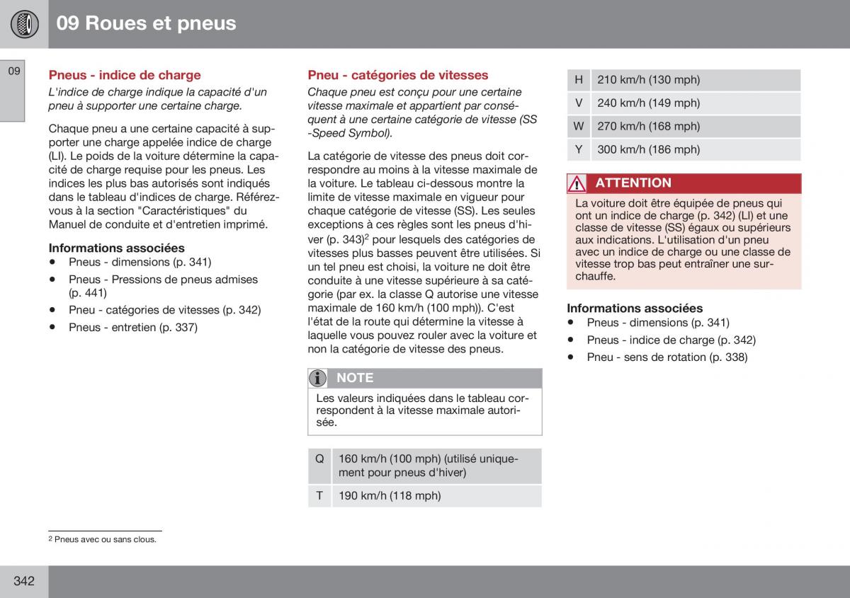 Volvo XC70 Cross Country II 2 manuel du proprietaire / page 344