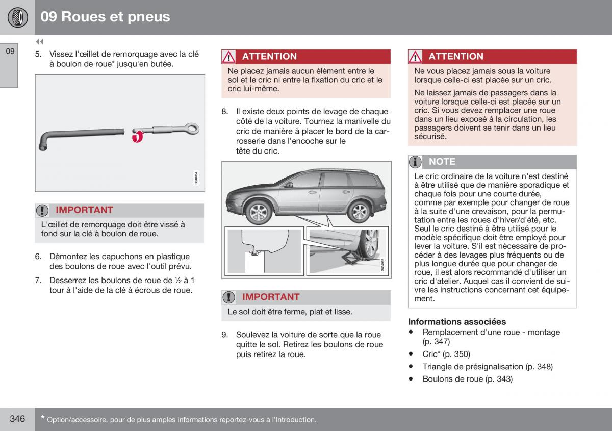 Volvo XC70 Cross Country II 2 manuel du proprietaire / page 348