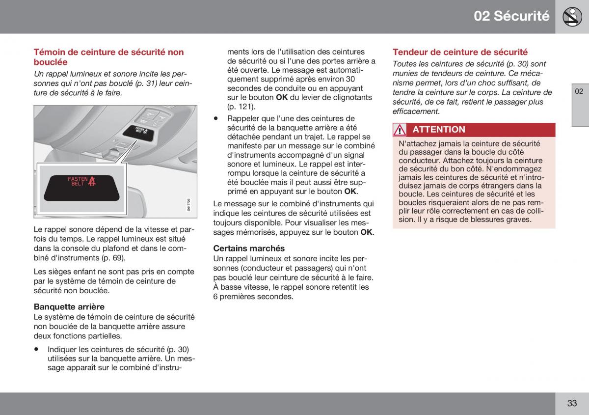 Volvo XC70 Cross Country II 2 manuel du proprietaire / page 35