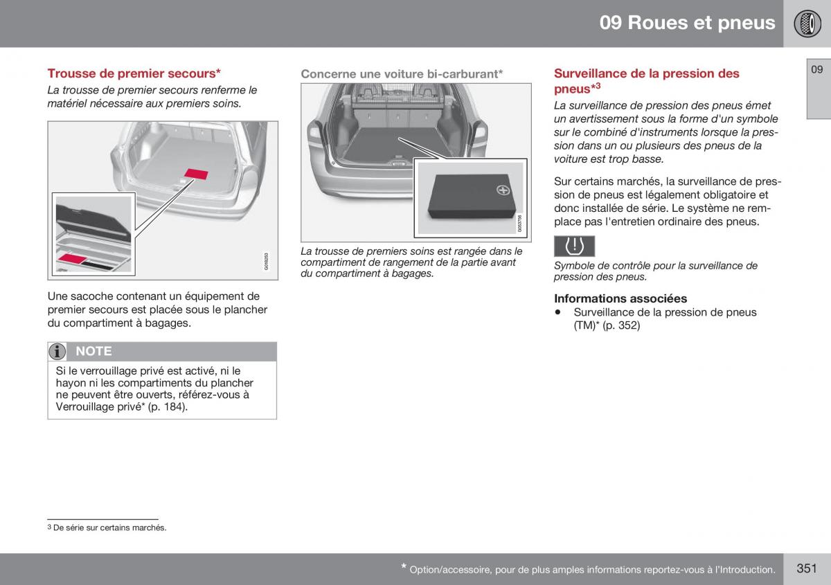 Volvo XC70 Cross Country II 2 manuel du proprietaire / page 353