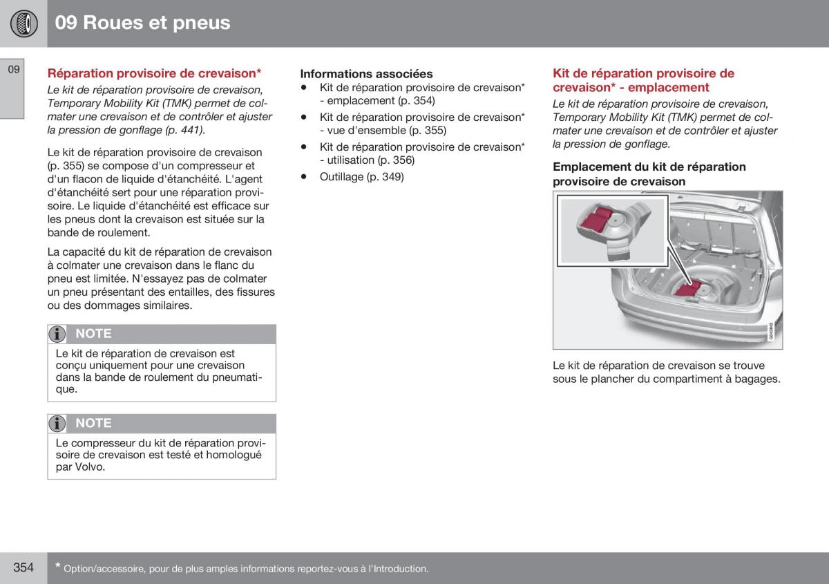 Volvo XC70 Cross Country II 2 manuel du proprietaire / page 356