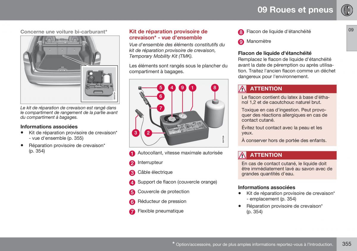 Volvo XC70 Cross Country II 2 manuel du proprietaire / page 357