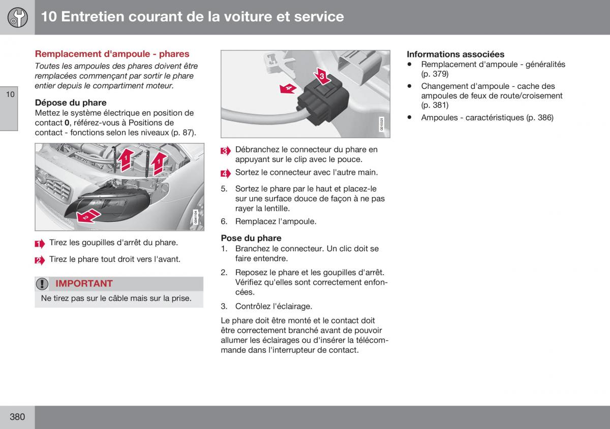 Volvo XC70 Cross Country II 2 manuel du proprietaire / page 382