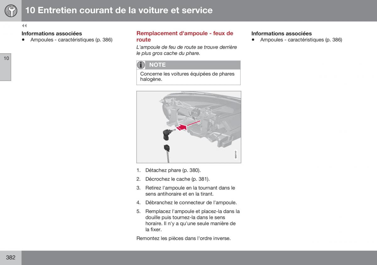 Volvo XC70 Cross Country II 2 manuel du proprietaire / page 384