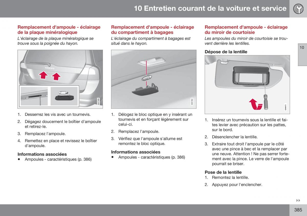 Volvo XC70 Cross Country II 2 manuel du proprietaire / page 387