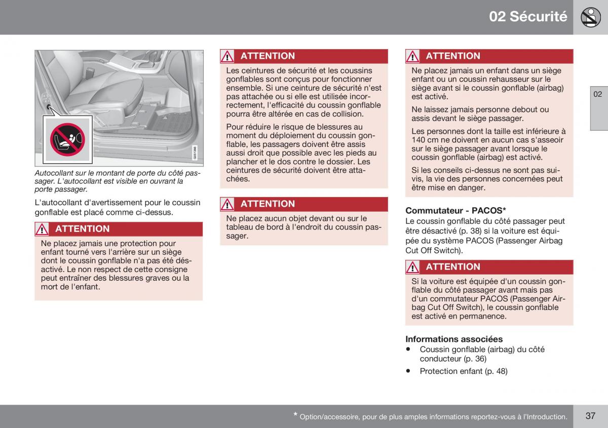 Volvo XC70 Cross Country II 2 manuel du proprietaire / page 39