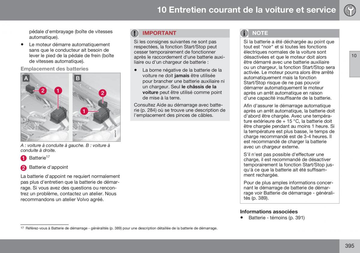 Volvo XC70 Cross Country II 2 manuel du proprietaire / page 397