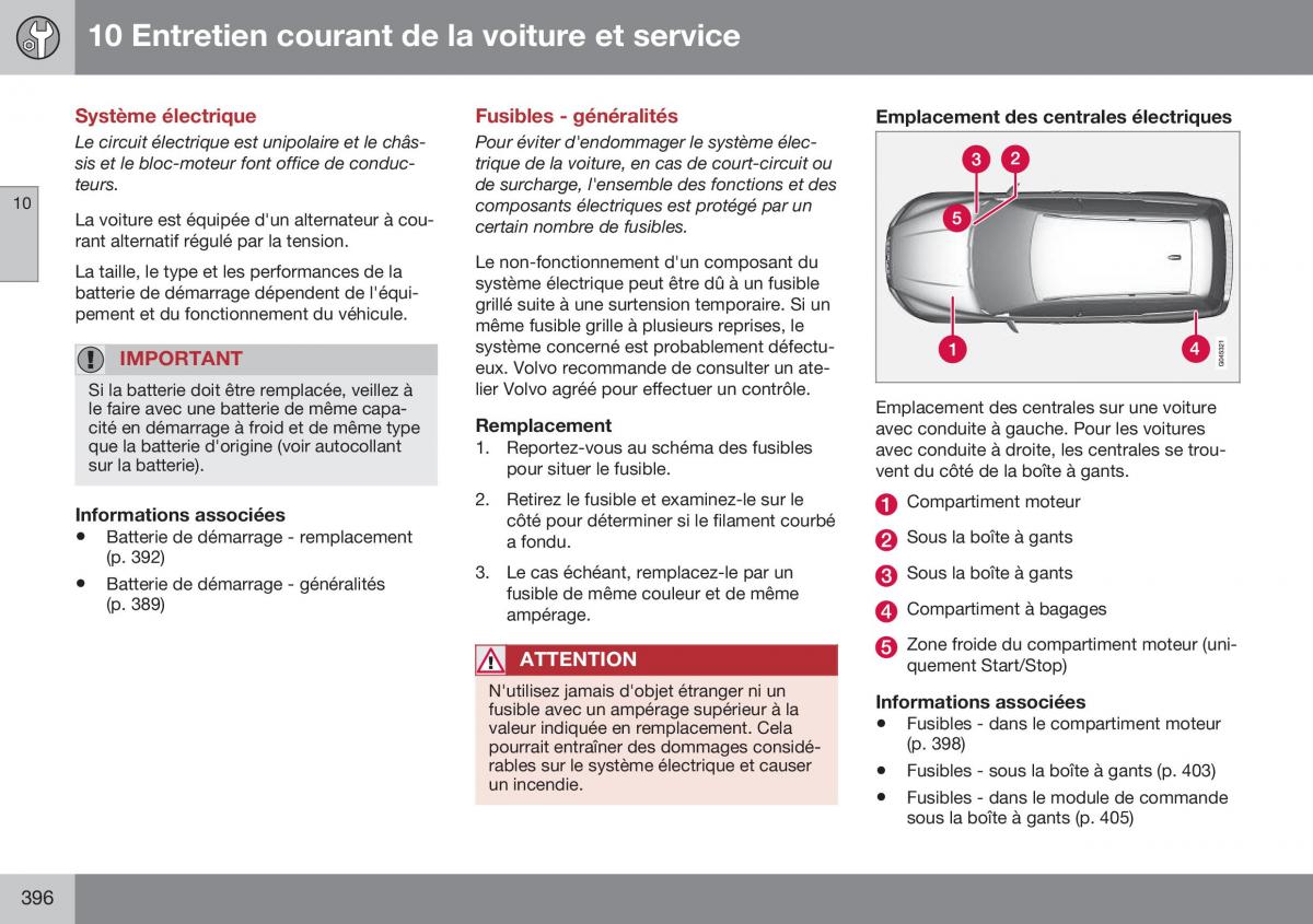 Volvo XC70 Cross Country II 2 manuel du proprietaire / page 398