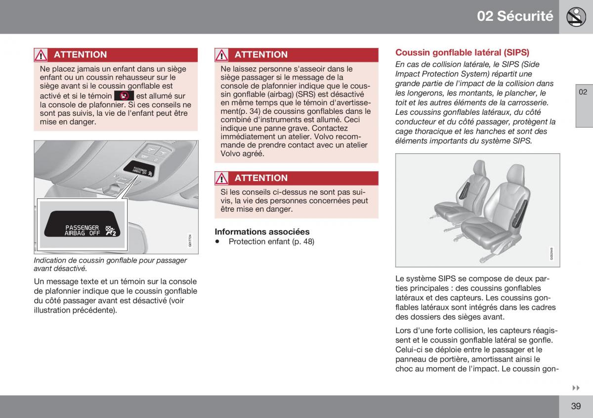 Volvo XC70 Cross Country II 2 manuel du proprietaire / page 41