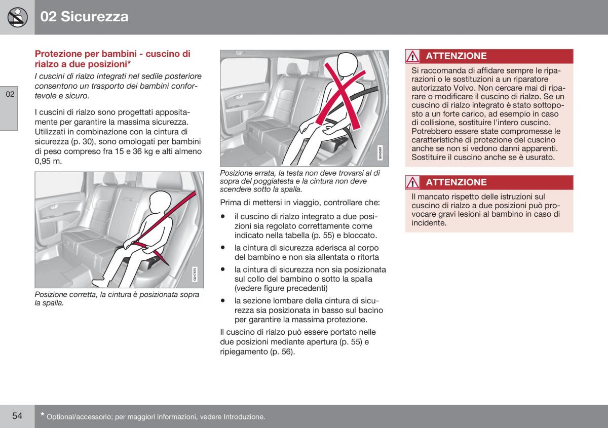 Volvo XC70 Cross Country II 2 manuale del proprietario / page 56