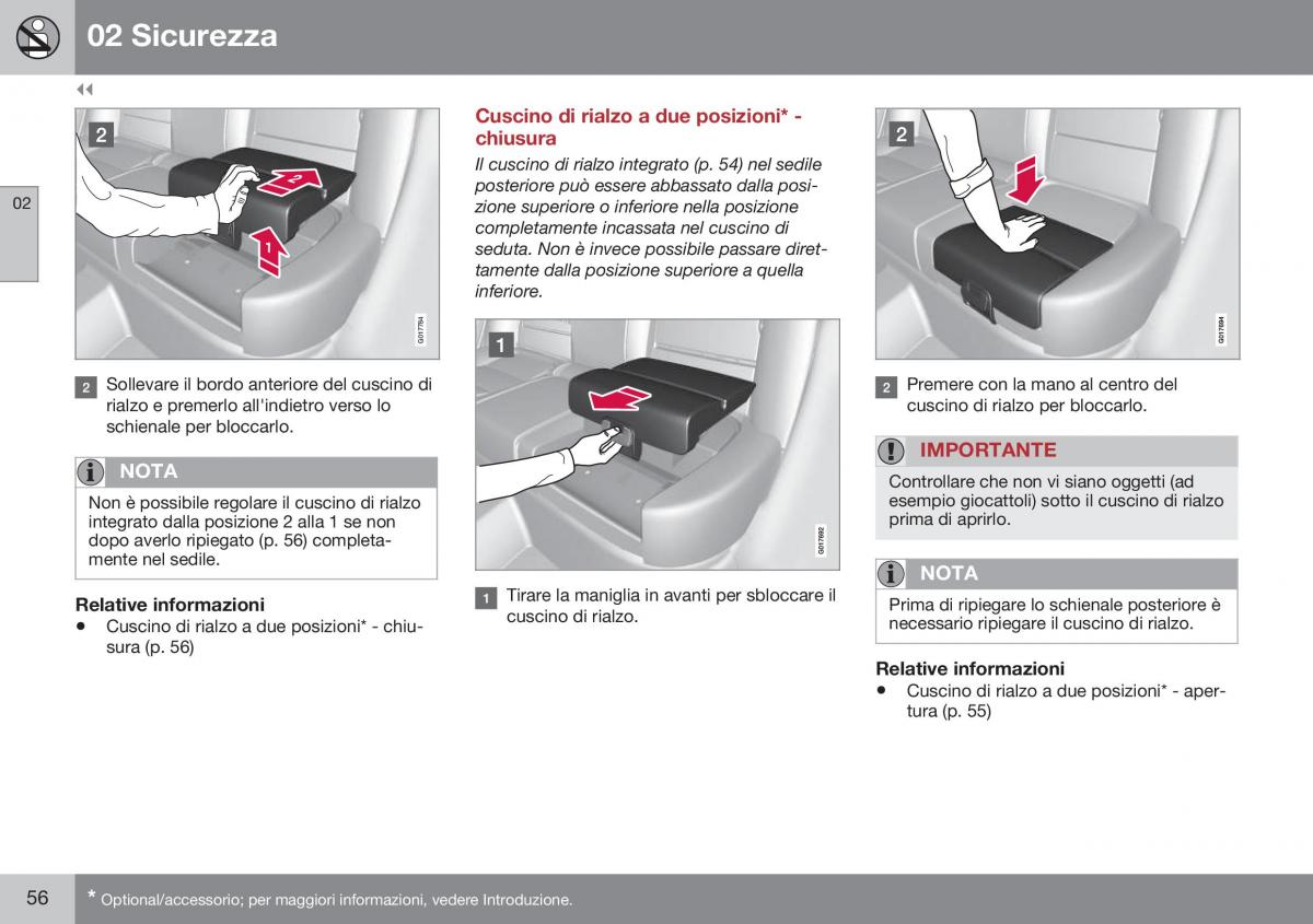 Volvo XC70 Cross Country II 2 manuale del proprietario / page 58