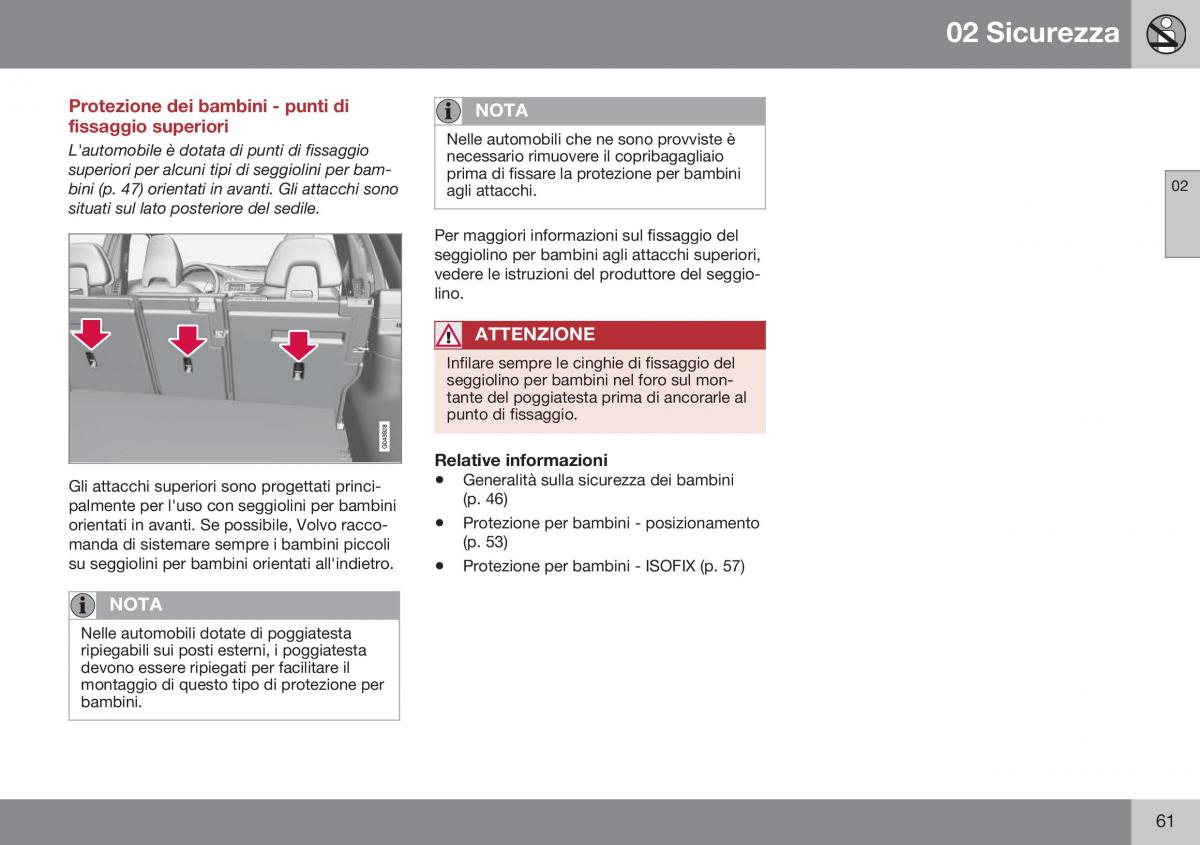 Volvo XC70 Cross Country II 2 manuale del proprietario / page 63