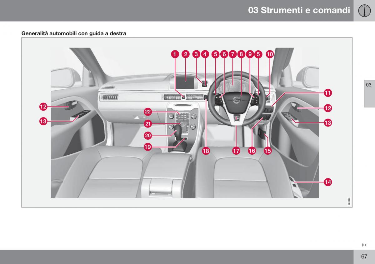 Volvo XC70 Cross Country II 2 manuale del proprietario / page 69