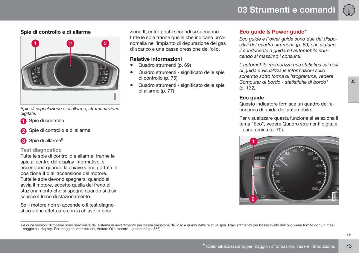 Volvo XC70 Cross Country II 2 manuale del proprietario / page 75