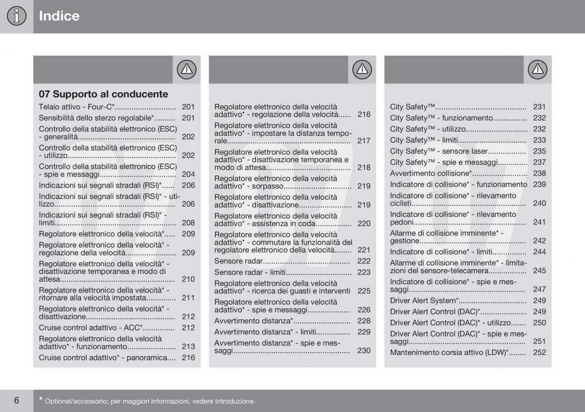 Volvo XC70 Cross Country II 2 manuale del proprietario / page 8