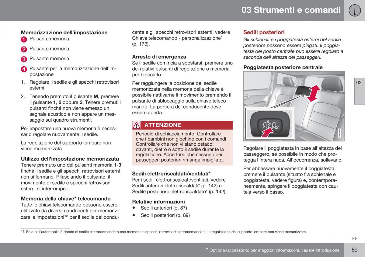 Volvo XC70 Cross Country II 2 manuale del proprietario / page 91