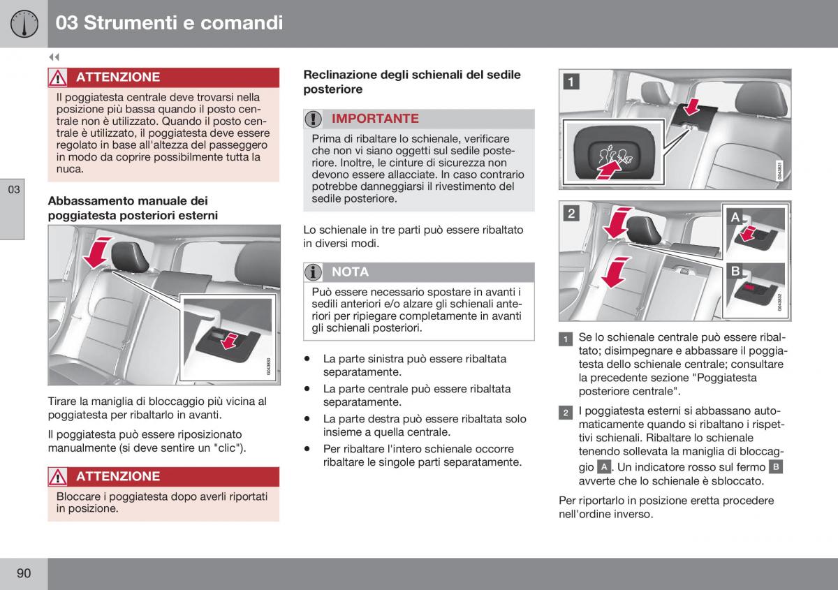 Volvo XC70 Cross Country II 2 manuale del proprietario / page 92