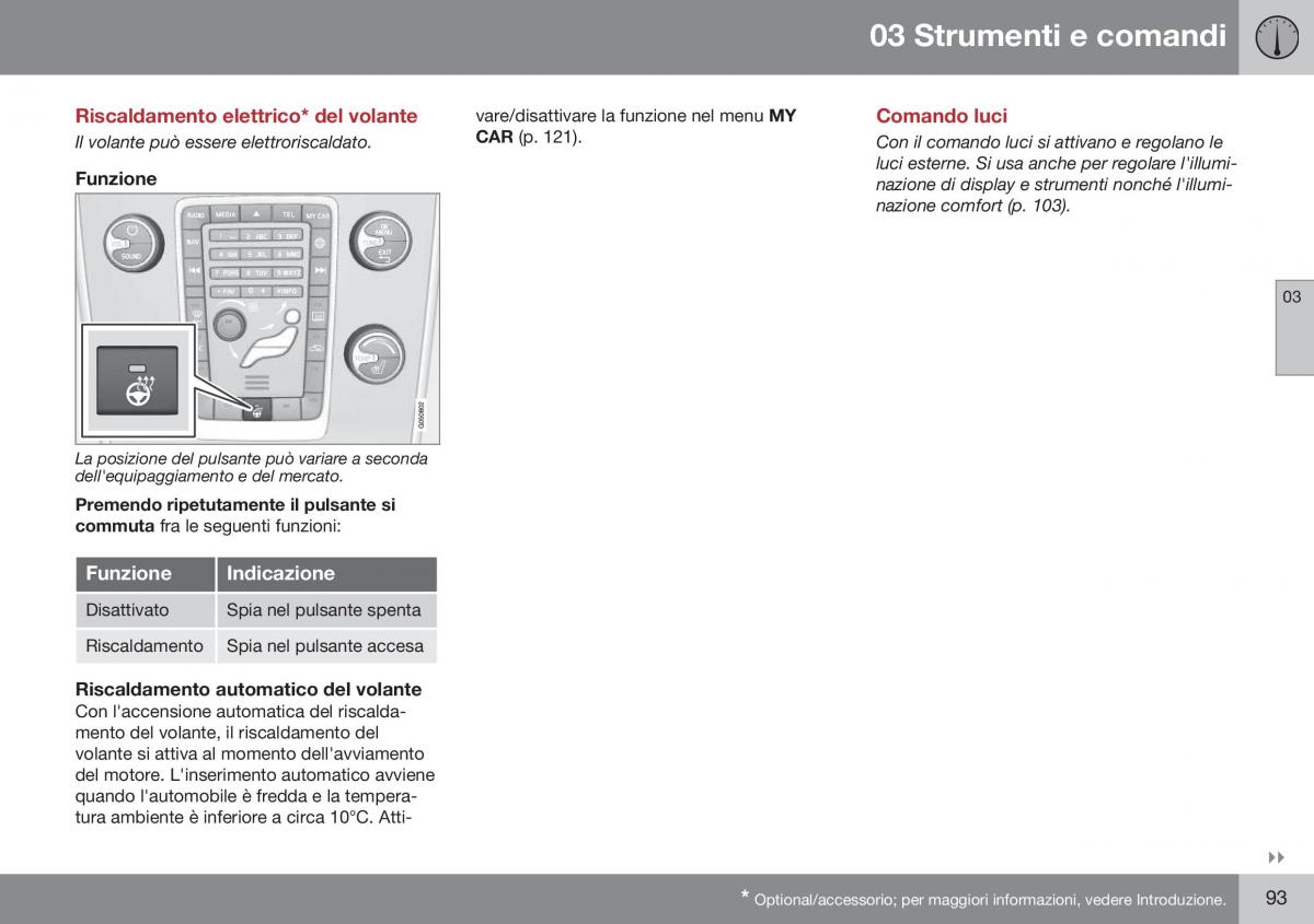 Volvo XC70 Cross Country II 2 manuale del proprietario / page 95