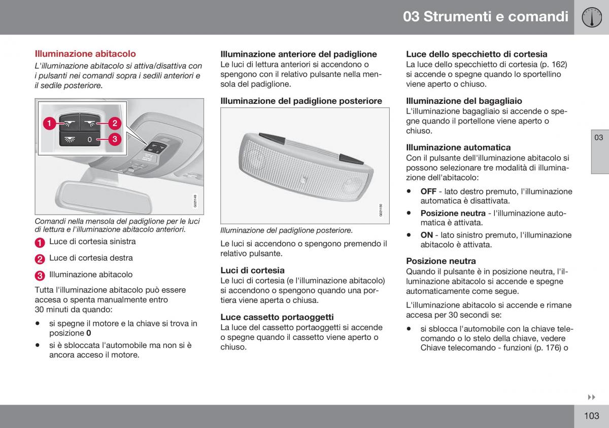 Volvo XC70 Cross Country II 2 manuale del proprietario / page 105