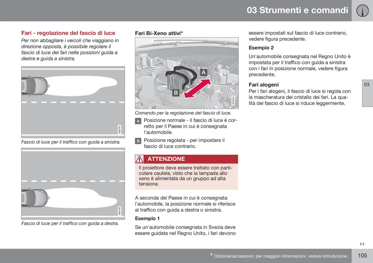 Volvo XC70 Cross Country II 2 manuale del proprietario / page 107