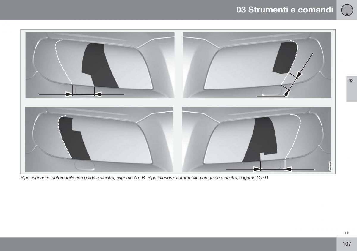 Volvo XC70 Cross Country II 2 manuale del proprietario / page 109