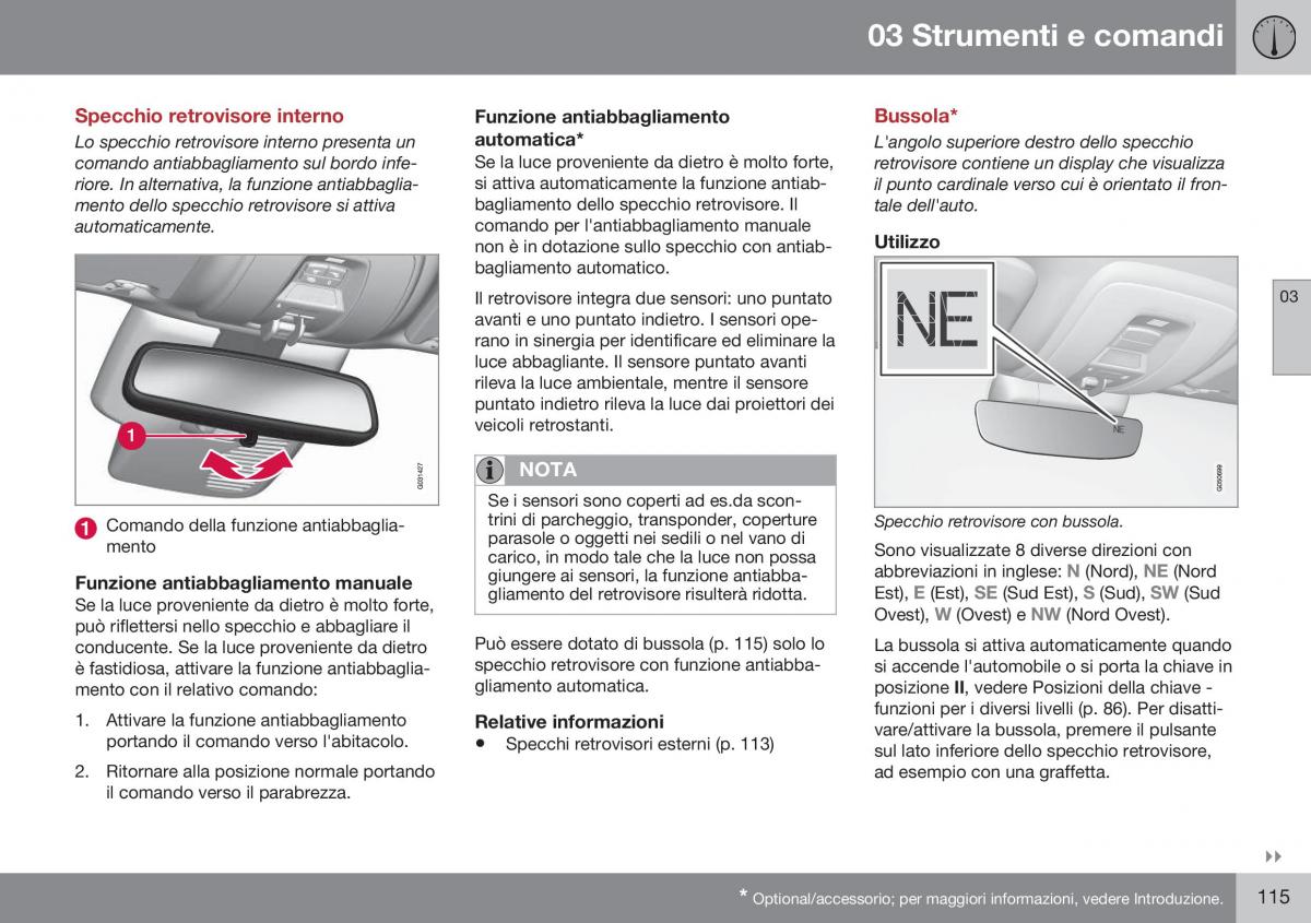 Volvo XC70 Cross Country II 2 manuale del proprietario / page 117