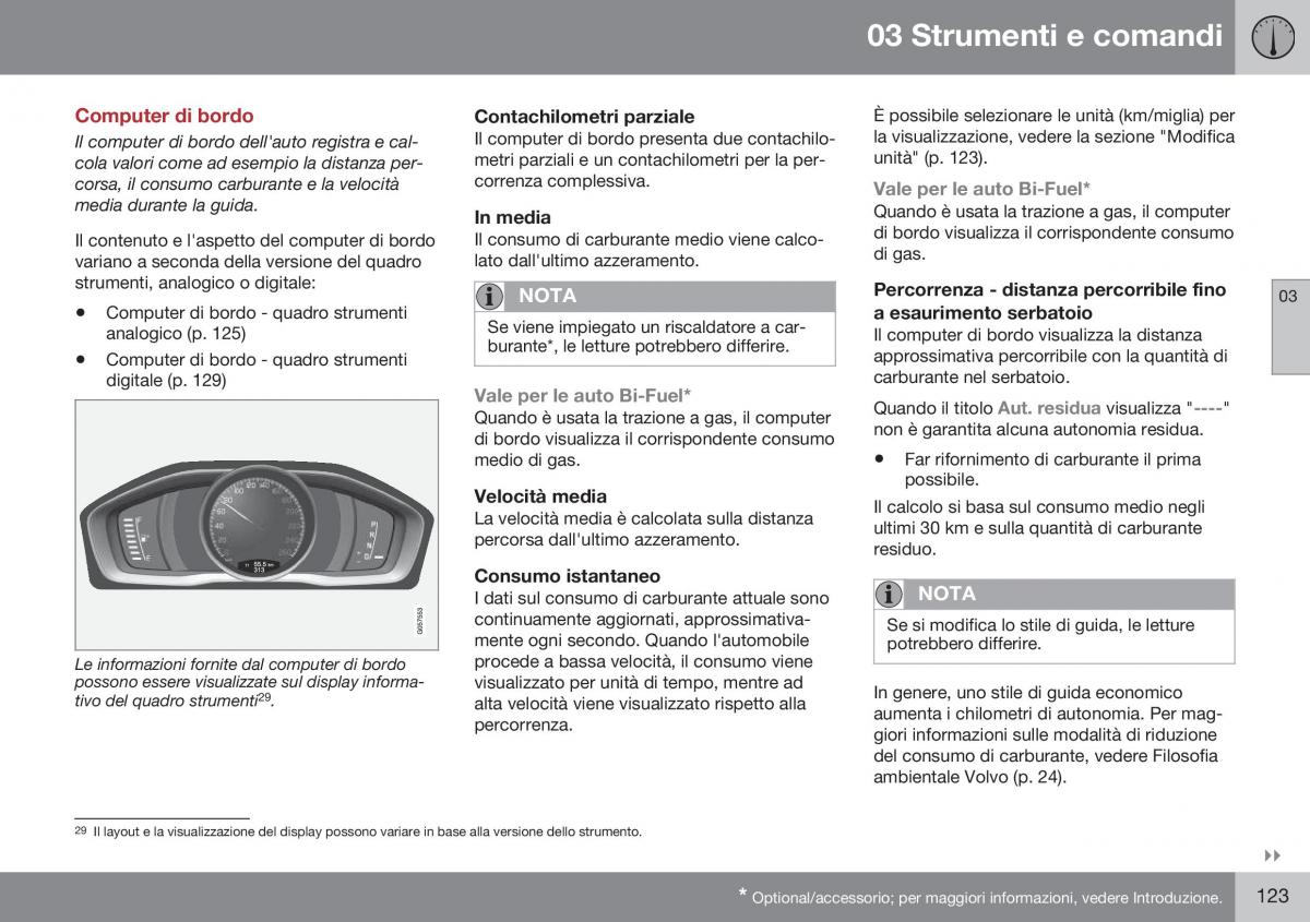 Volvo XC70 Cross Country II 2 manuale del proprietario / page 125