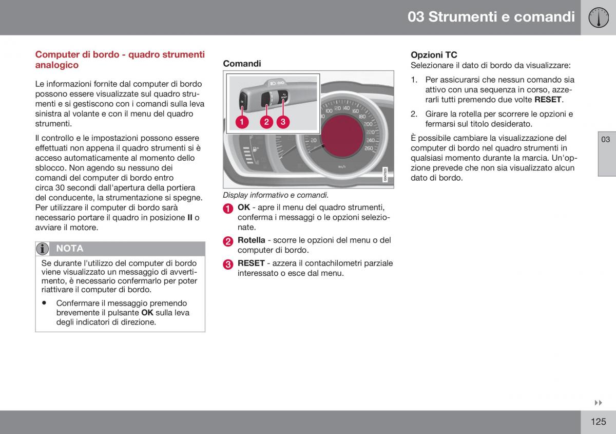 Volvo XC70 Cross Country II 2 manuale del proprietario / page 127