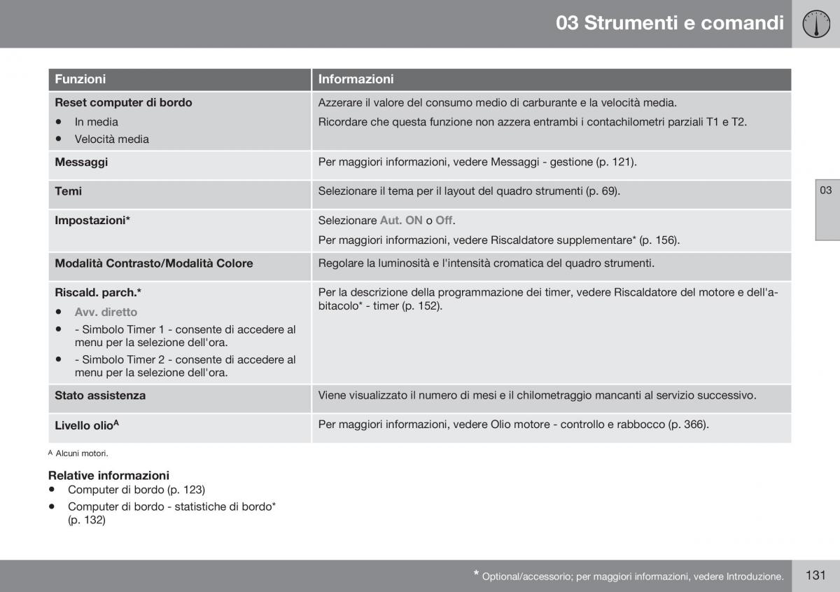 Volvo XC70 Cross Country II 2 manuale del proprietario / page 133