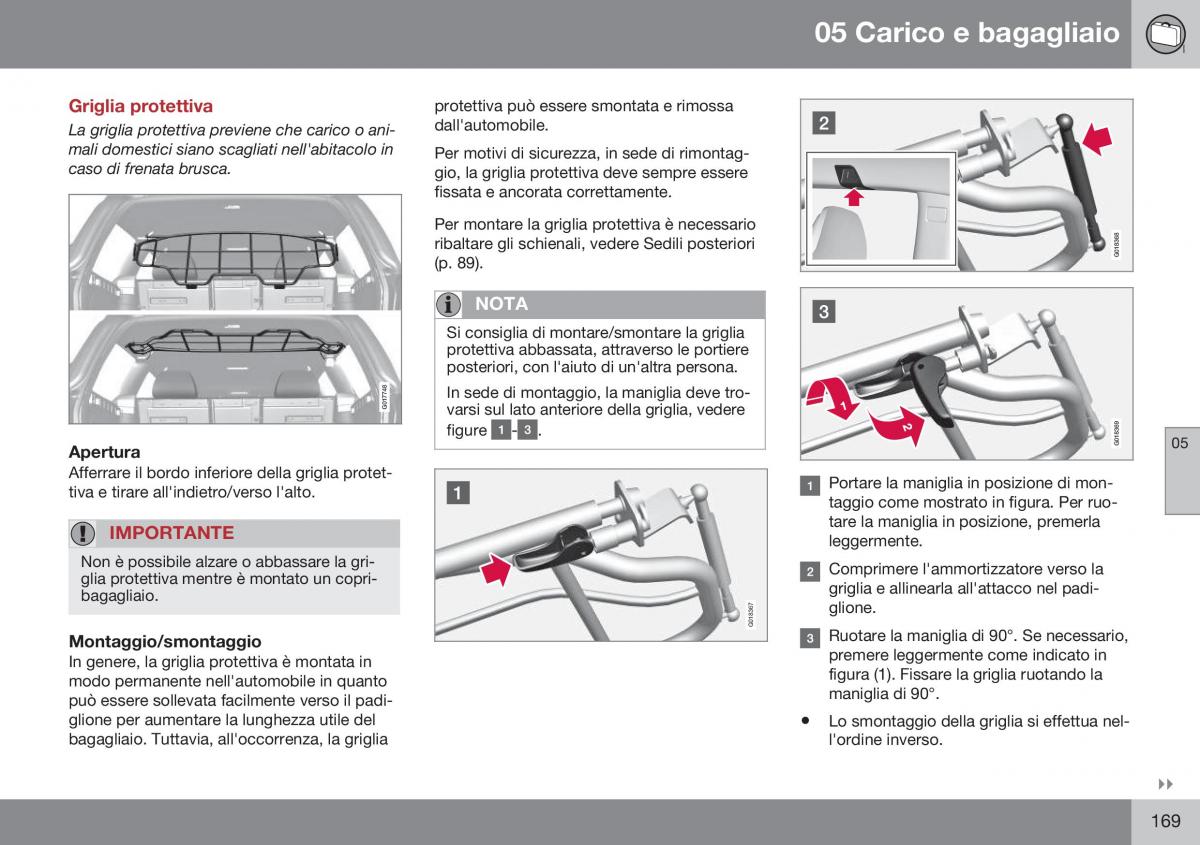 Volvo XC70 Cross Country II 2 manuale del proprietario / page 171