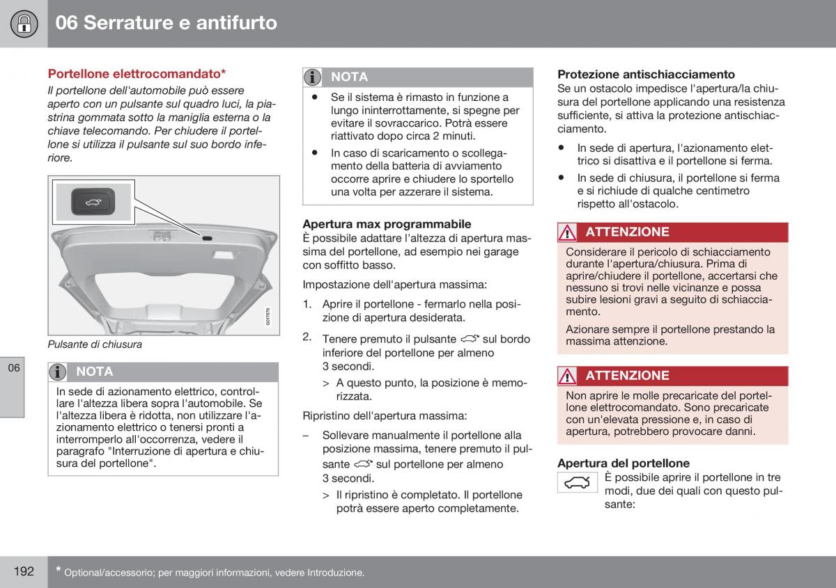 Volvo XC70 Cross Country II 2 manuale del proprietario / page 194